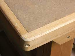 Birch faced plywood table top and mild steel hairpin legs best plywood table top diy Workbench Hardwood Top Plywood Mdf Woodworker S Journal