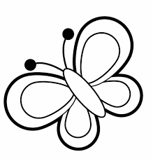 Kostenlose Malvorlage Natur Ein Schmetterling Zum Ausmalen