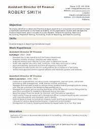 Finance assistant requirements and skills. Assistant Director Of Finance Resume Samples Qwikresume