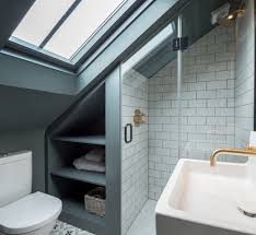 30 Modern Attic Bathroom Design Ideas Coodecor Loft Bathroom Small Attic Bathroom Small Shower Room