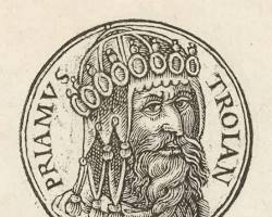 Image of Priam King of Troy Iliad classical art