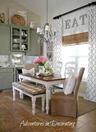 Perhaps you are considering a kitchen extension that opens out. Little Decorating Ideas Eat In Kitchen Like The Higher Curtains And Eat Esszimmerdekoration Bauernhaus Esszimmer Und Haus Deko