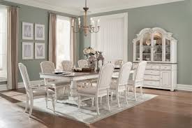 Butterlfy leaf table, four chairs, bench. White Dining Room Table Set Off 57