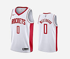 Basketball uniforms consist of a jersey that features the number and last name of the player on the back, as well as shorts and athletic shoes. Russell Westbrook In Houston Rockets Jersey After Leaving Oklahoma City Thunder Interbasket