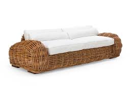 Rattan is a thin type of cane that grows around larger trees in the damp jungles of africa, malaysia and the philippines, and it's been used to make woven furniture for centuries. Rattan Sofa Asaba Aus Kubugeflecht Inredning Tradgard Inredning