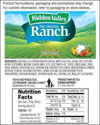 The Original Ranch Hidden Valley Ranch Salad Dressing Recipes Healthy Ranch Dressing Nutrition Facts Homemade Hidden Valley Ranch Dressing