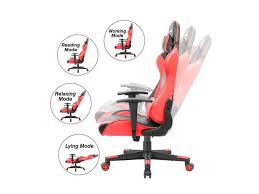 Devoko Ergonomic Gaming Chair Racing Style Red Newegg Com
