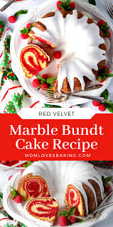 Red Velvet Marble Bundt Cake Recipe Christmas Cakes Easy Bundt Cakes Recipes Bundt Cake