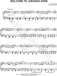 Welcome To Jurassic Park From Jurassic Park Sheet Music Piano Solo In D Major Download Print Sheet Music Piano Sheet Music Piano Music