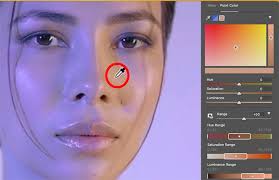 Remove Color shadows from a face with Point Color in Photoshop
