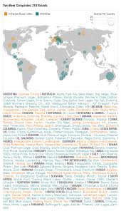 Beer Map Two Giant Brewers 210 Brands Beer Map Beer Company Home Brewing Beer