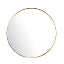 Miroir Rond En Metal Dore D101 Miroir Rond
