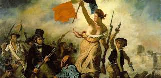 Más tarde se convirtió en un Delacroix Y El Equivoco En La Libertad Guiando Al Pueblo