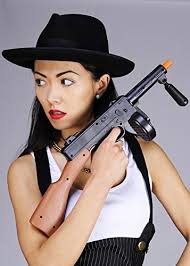 Sancto International 1920s Gangster Fancy Dress Black Tommy Gun :  Amazon.co.uk: Toys & Games