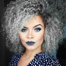I was poised to begin my new career as an older model. Silver Balayage Short Curly Hair Novocom Top