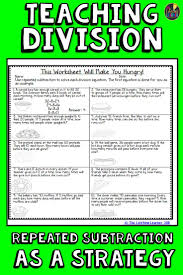 Division Using Repeated Subtraction This Is The Hardest Division Strategy I Teach When Repeated Subtraction Repeated Subtraction Division Division Activities