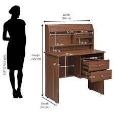Durable steel powder coated under structure (broken white). Buy Nilkamal Daffny Study Table Walnut Online Nilkamal Furniture