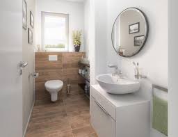 Gaste Wc Mit Fliesen In Holzoptik Ideen Inneneinrichtung Haus Bodensee 129 Trend Von Town Country M Einfamilienhaus Runde Badezimmerspiegel Badezimmerideen