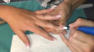 Such designs are in fashion now, and they look fantastic! How To Pink And White Ombre Acrylic Nails Tutorial Youtube