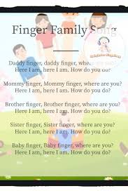 Finger Family Song Lyrics Nursery Rhymes Lyrics Finger Family Song Nursery Rhymes