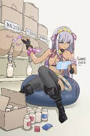 3boys anal anal object insertion ass assertive female bangs bb  (fate) bdsm bikini bondage boots bored expression bottle bound box  dark-skinned female dark skin enpitsunokaori eyebrows behind hair eyebrows