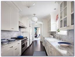  small white galley #kitchen ideas