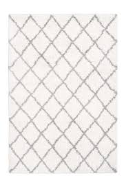 Nach dem aufstehen erhöht ein. Soft High Pile Carpet Ivory With Grey Rhombus Pattern Height 32 Mm