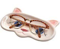 Cat Glasses Tray Cat Glasses Pottery Ceramics
