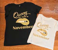 40th Birthday Squad T Shirts Queens Are Born In November Birthday Squad Shirts Birthday Shirts Birthday Party Shirt