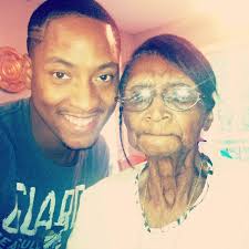 Shervoski Couture and his great grandmother Irene Cross