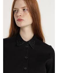 CALLIE-HAZEL Vestido Corto Washed Black Remaches