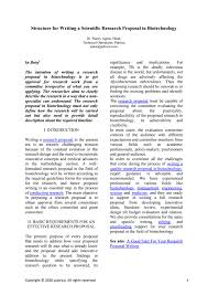 The particular, specific questions that will be tested in the experiments. Structure For Writing A Scientific Research Proposal In Biotechnology Pubrica By Pubrica Healthcare Issuu