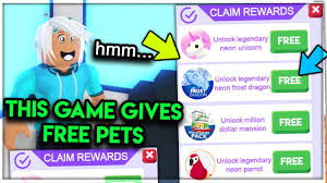 Free pets in adopt me event. Join This Game For Free Legendary Neon Pets Exposing Secrets Adopt Me Roblox Youtube Roblox Free Games Pet Hacks