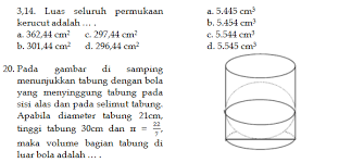 Check spelling or type a new query. Soal Matematika Kelas 9 Bangun Ruang Sisi Lengkung Berbagai Ruang
