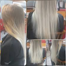 Coloration blond polaire coupe carre court degrade effile. Tie And Dye Blond Polaire Manovai Coiffure Et Esthetique Facebook