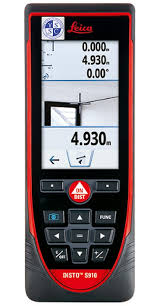 Disto™ s910, pouch, hand loop, adapter plate, user manual on cd, quickstart guide, warranty card, safety manual, calibration certificate silver, usb charger with usb. Distanziometro Leica Disto S910 Raig