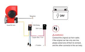 At this point, the astable multivibrator is enabled to start oscillating. Amazon Com 24v Car Horn Super Loud Snail Air Horn With Compressor For Truck Car Motorcycle Compact Electric Trumpets With Wiring Harness For Any 24v Vehicles 24v Black Automotive