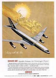 Vintage Airline Advertising Convair 880 990 Vintage Airlines Vintage Airline Posters Vintage Aviation