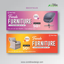 Various custom sizes are suman their designer is helpful, she helped me a lot in designing my son's birthday banner for the birthday party. Download Furniture Banner Templates Design Coreldraw Design Download Free Cdr Vector Stock Images Tutorials Tips Tricks