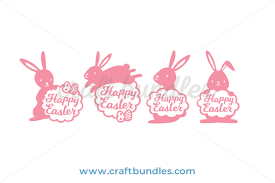 Download Happy Easter Bunny Svg Cut File Craftbundles