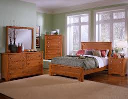 Set (queen, nightstand & dresser). Lifestyle Light Cherry Bedroom Set Vaughan Bassett Furniture