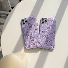 Apple iphone 11 (новая комплектация) 128gb фиолетовый. Purple Lavender Floral Cases For Iphone 11 Pro Max Paper Clip Fashion Soft Imd Phone Case For Iphone 7 8 Plus X Xr Xs Max Cover Phone Pouches Aliexpress