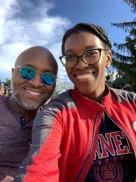 Hanging with my favorite daughter... The apples, cider, and lunch were  good, but the time with her....priceless!"