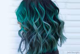 Peek At This Collection And Go Gaga Over Green Goodness Green Hair Colors Dark Green Hair Hair Colour Design