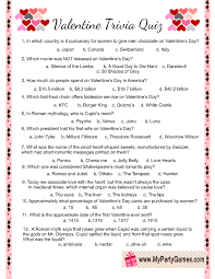 Displaying 162 questions associated with treatment. Free Printable Valentine Trivia Game With Answer Key