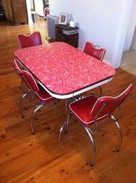Red White Table 4 Chairs Red Kitchen Tables Matching Chairs Dining Table Chairs