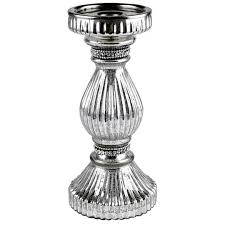 .glass pillar holder set, decorative glass candle holder w/handle, amber pillar candle holder, antique silver pillar candle holders and pillar in order to cater to the numerous necessities of the patrons, we have been able to provide a wide range of mercury pillar candle holder set. Ashland Mercury Glass Pillar Candle Holder