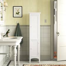 Its freestanding frame is made from solid poplar wood in the finish of your choice, and built on tapered legs. Bathroom Cabinets Shelving You Ll Love In 2021 Wayfair