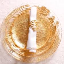 Creative Unique Gold Painted Plate