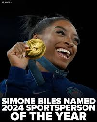 Simone Biles named female athlete of the year